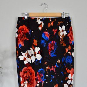 Floral Pencil Skirt